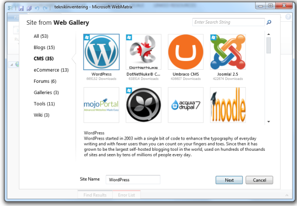 Web Site Gallery